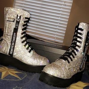 DOLLS KILL X POSTER GIRL BILLIONAIRE BLING BOOT